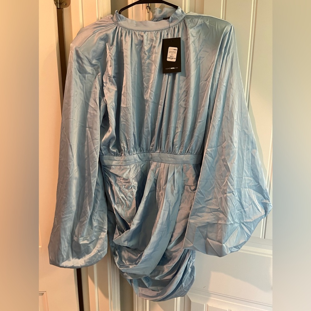 Fashion Nova Mini Satin Dress